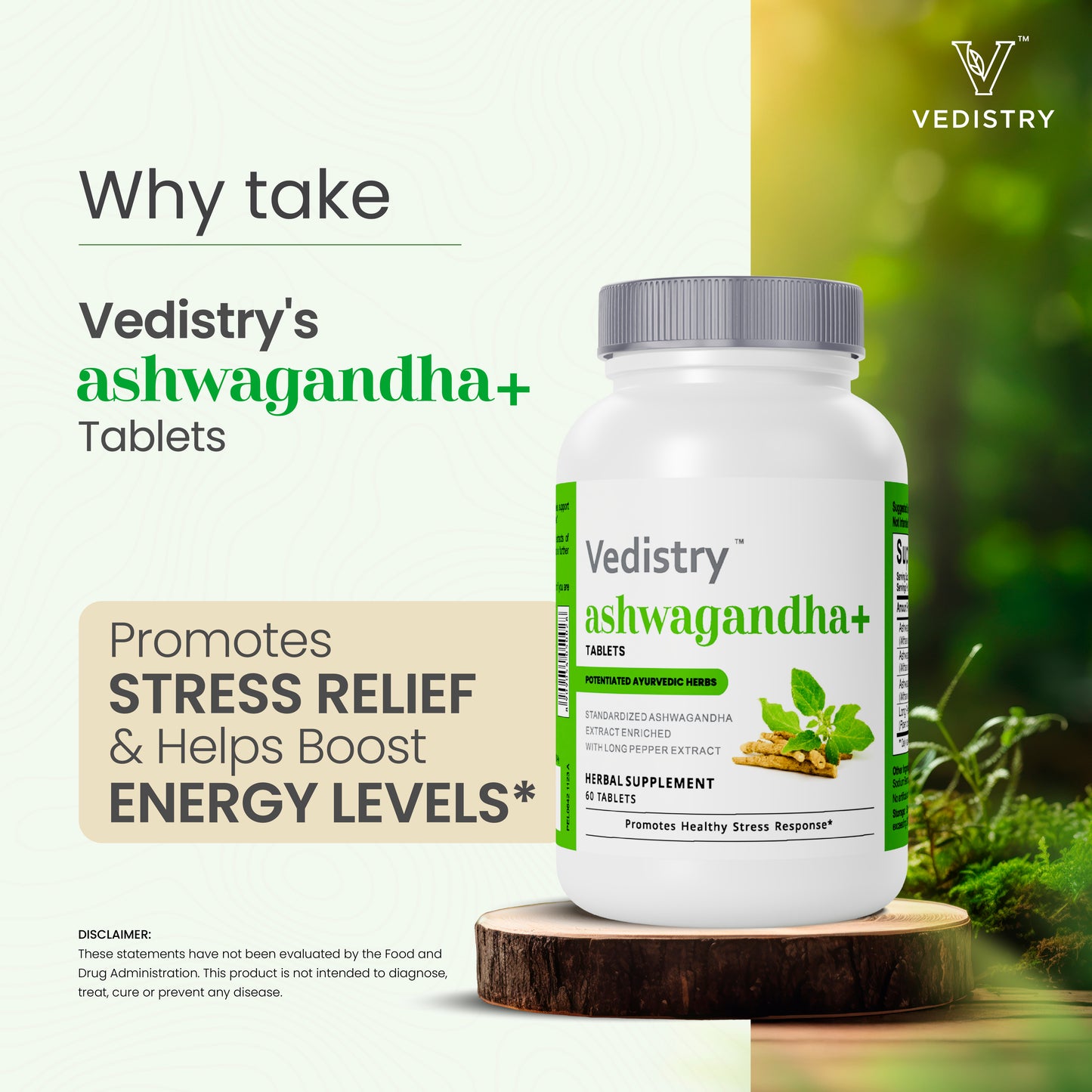 Vedistry ashwangandha+ Tablets