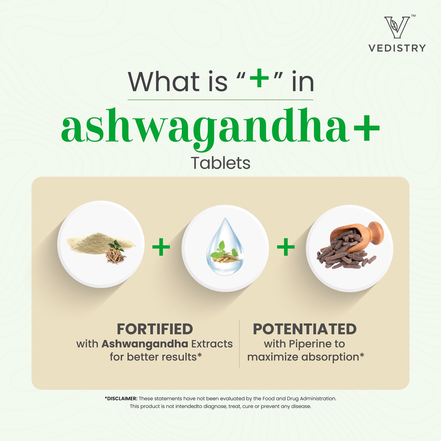 Vedistry ashwangandha+ Tablets
