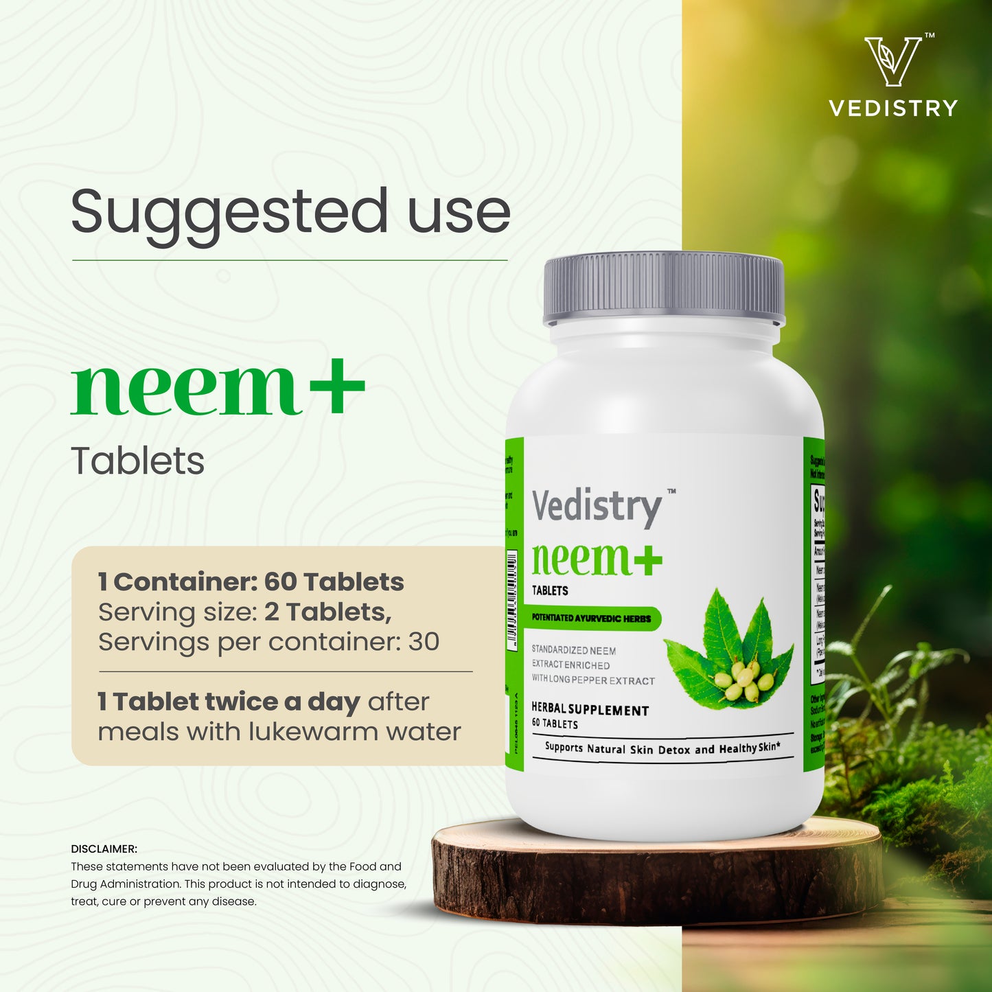 Vedistry neem+ Tablets