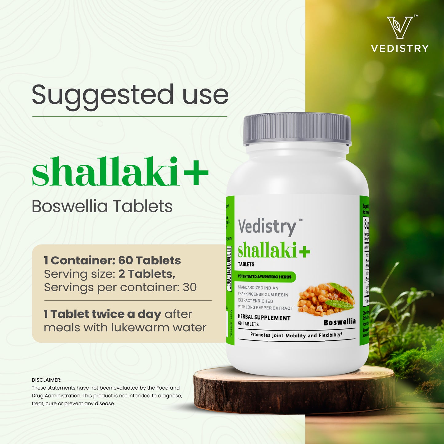 Vedistry shallaki+ Boswellia Tablets