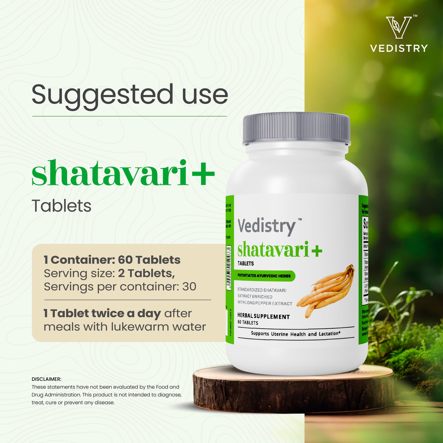 Vedistry Shatavari+ Tablets