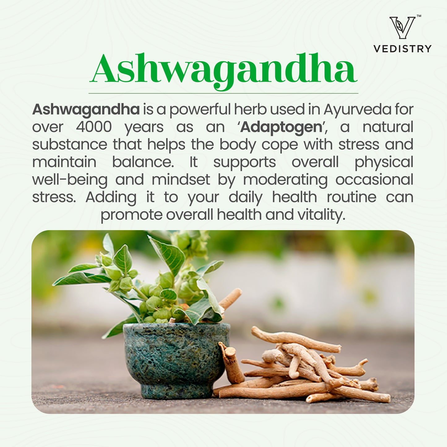 Vedistry ashwangandha+ Tablets