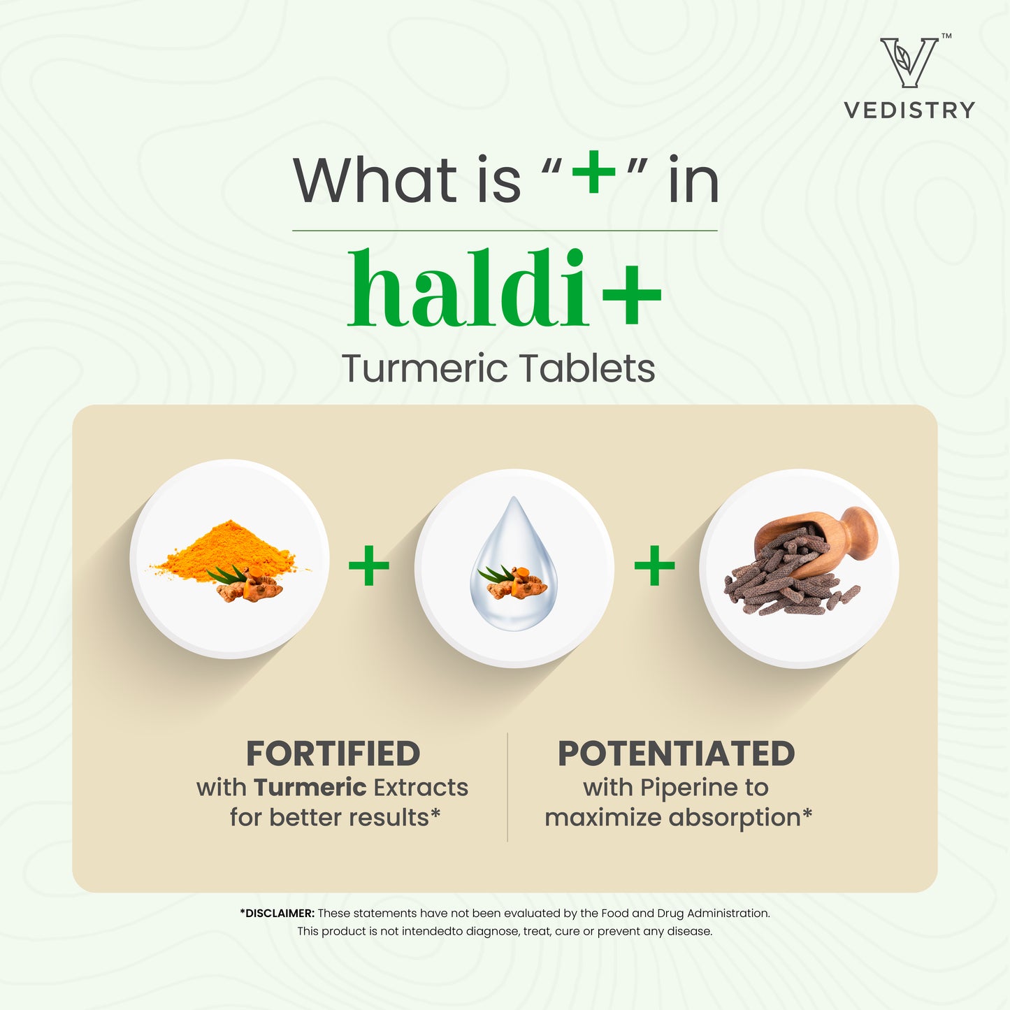 Vedistry Haldi+ (Turmeric) Tablets