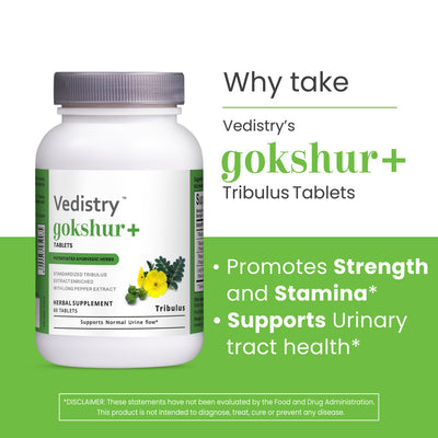 Vedistry Gokshur+ Tribulus Tablets