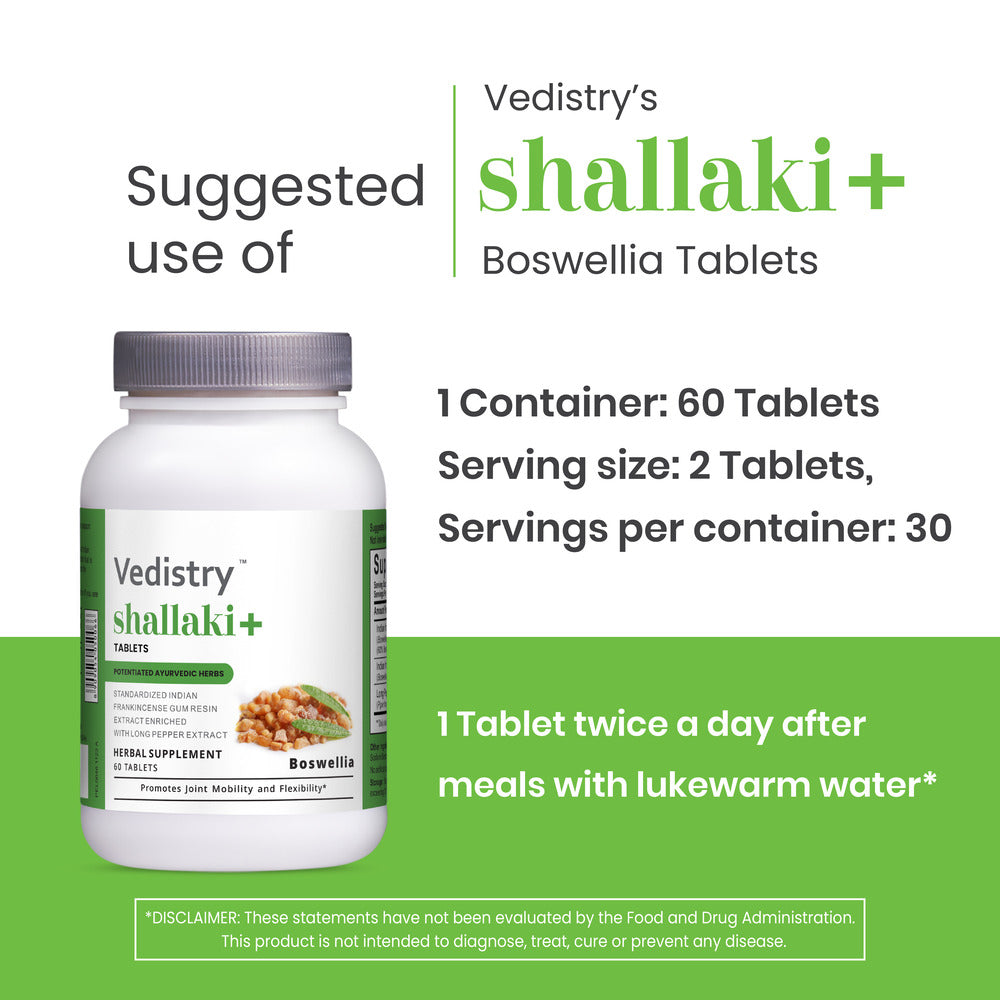 Vedistry Shallaki+ Boswellia Tablets