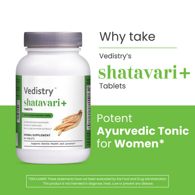 Vedistry Shatavari+ Tablets